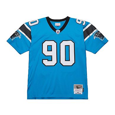 Men's Mitchell & Ness Julius Peppers Blue Carolina Panthers Legacy Replica Jersey