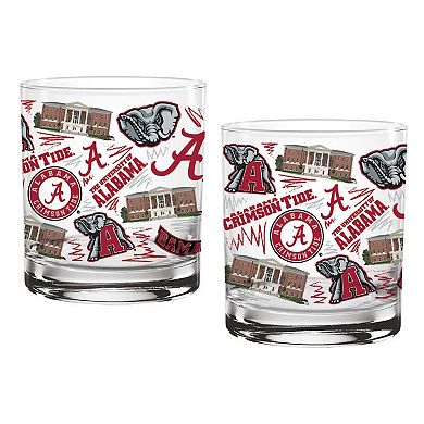 Alabama Crimson Tide 14oz. Local Glass Two-Pack