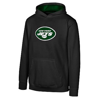 Youth Black New York Jets Prime Pullover Hoodie