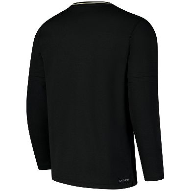 Men's Nike Black Purdue Boilermakers Coaches Quarter-Zip Jacket