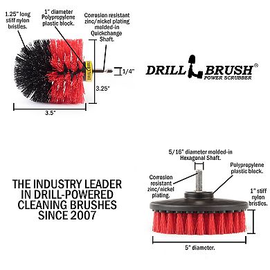 Outdoor Cleaning Supplies - Deck Brush - Bird Bath - Marble - Concrete - Brick
