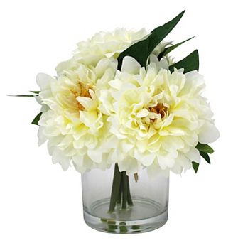 Artificial Peony Floral Arrangement Table Decor