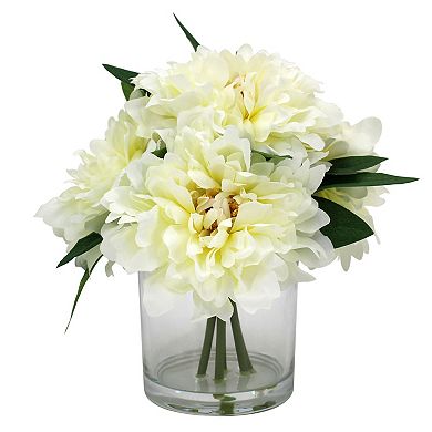 Artificial Peony Floral Arrangement Table Decor
