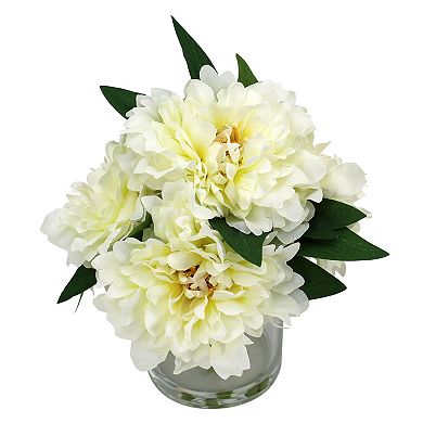 Artificial Peony Floral Arrangement Table Decor