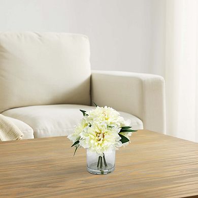 Artificial Peony Floral Arrangement Table Decor