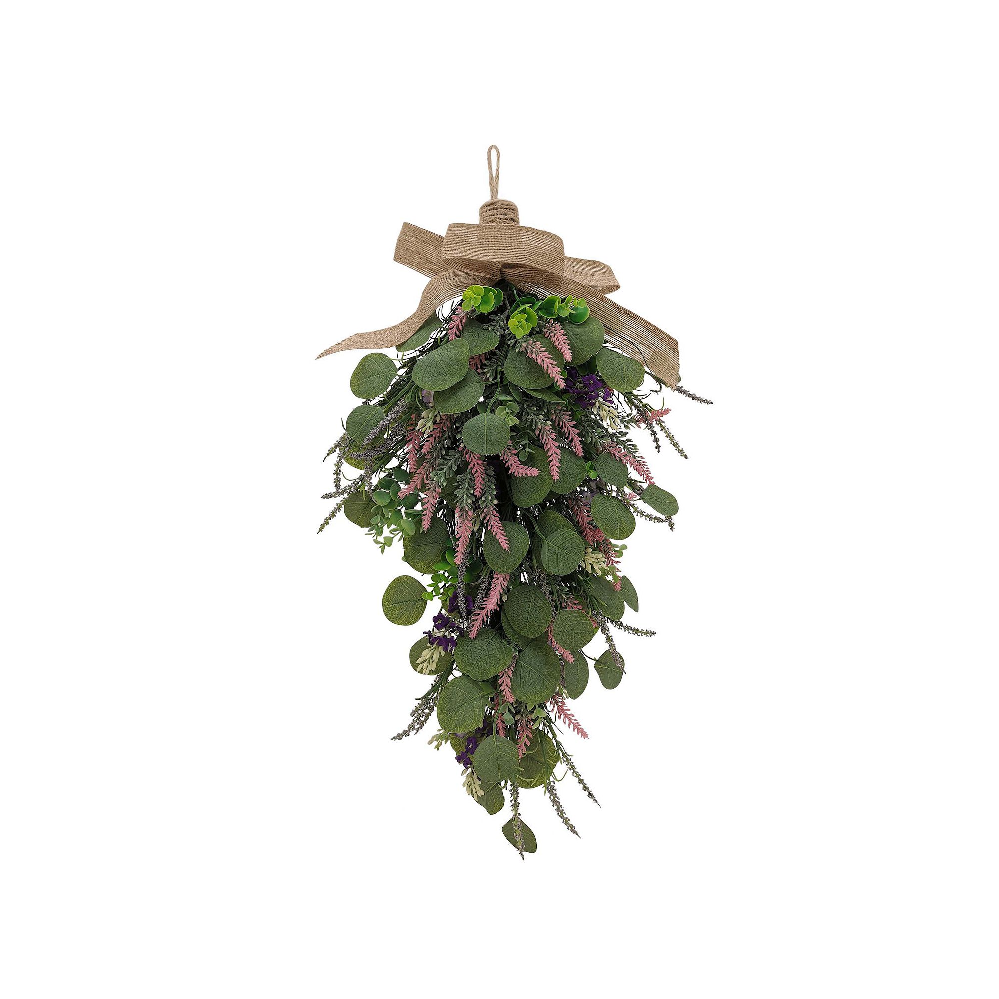 Purple Mixed Artificial Botanical Teardrop, Multi