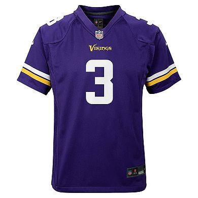 Youth Nike Jordan Addison Purple Minnesota Vikings Team Player Game Jersey