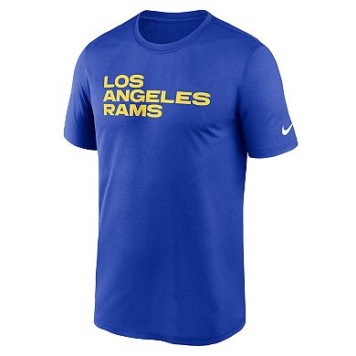 Men's Nike Royal Los Angeles Rams Primetime Legend Wordmark Performance T-Shirt
