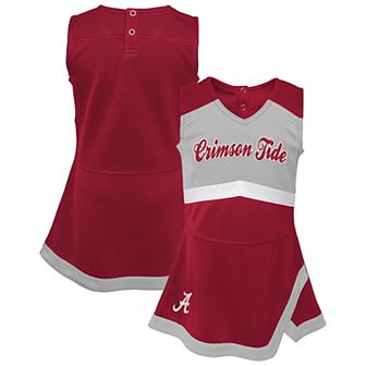 Girls Youth Crimson Alabama Crimson Tide Cheer Captain Jumper Dress