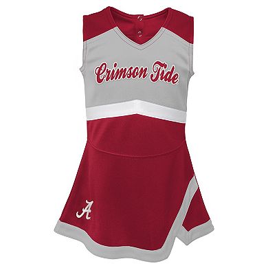Girls Youth Crimson Alabama Crimson Tide Cheer Captain Jumper Dress