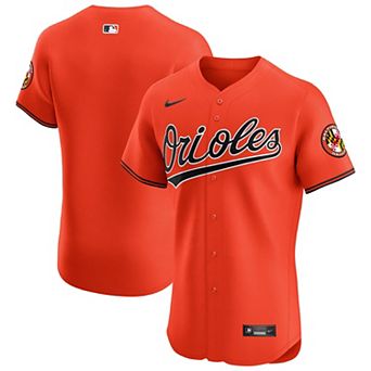 Men's Nike Orange Baltimore Orioles Alternate Vapor Premier Elite Patch Jersey