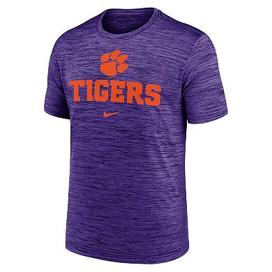Men's Nike Purple Clemson Tigers Primetime Velocity T-Shirt