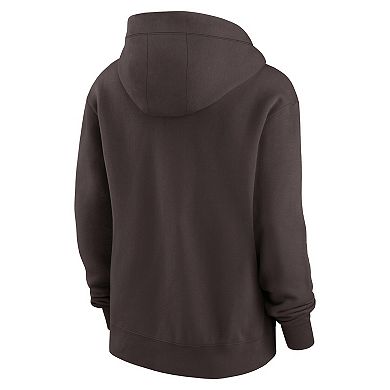 Women's Nike Brown Cleveland Browns Phoenix Hoodie Full-Zip Sweatshirt