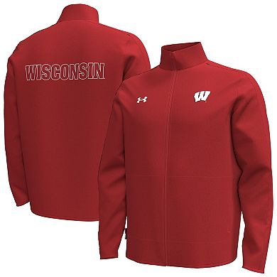 Men's Under Armour Red Wisconsin Badgers Command Full-Zip Jacket