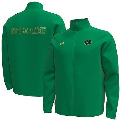 Men's Under Armour Green Notre Dame Fighting Irish Command Full-Zip Jacket