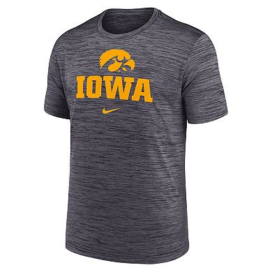 Men's Nike Black Iowa Hawkeyes Primetime Velocity T-Shirt