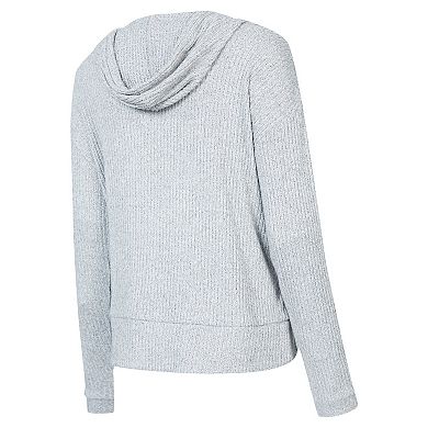 Women's Concepts Sport Gray Seattle Seahawks Juniper Long Sleeve Hoodie T-Shirt & Shorts Set