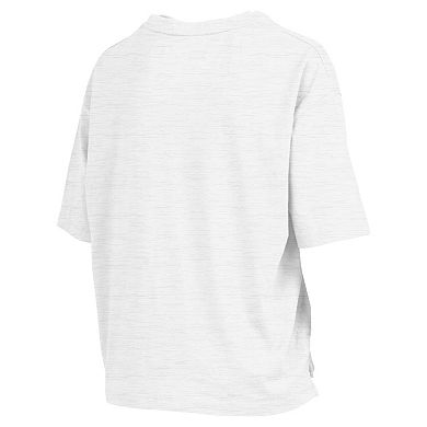 Women's Pressbox White South Carolina Gamecocks Rock & Roll Slub T-Shirt