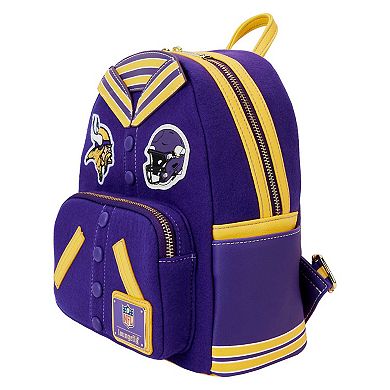 Loungefly Minnesota Vikings Varsity Mini Backpack