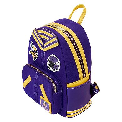 Loungefly Minnesota Vikings Varsity Mini Backpack