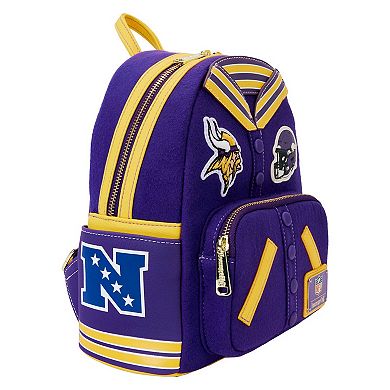 Loungefly Minnesota Vikings Varsity Mini Backpack