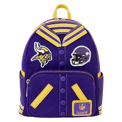 Loungefly Minnesota Vikings Varsity Mini Backpack