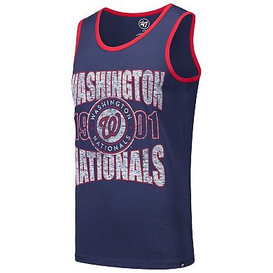 Men's '47 Navy Washington Nationals Upload Franklin Tank Top
