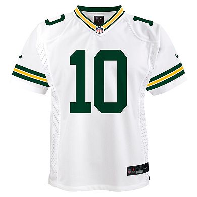 Youth Nike Jordan Love White Green Bay Packers Player Game Jersey
