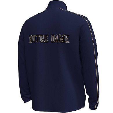 Men's Under Armour Navy Notre Dame Fighting Irish Command Quarter-Zip Sweatshirt