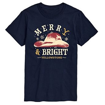 Big & Tall Yellowstone Merry and Bright Graphic Tee