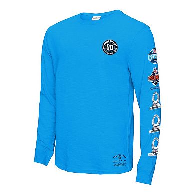 Men's Mitchell & Ness Julius Peppers Blue Carolina Panthers Pro Bowl Long Sleeve T-Shirt