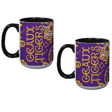 LSU Tigers Two-Pack Dia De Los Muertos Mug Set