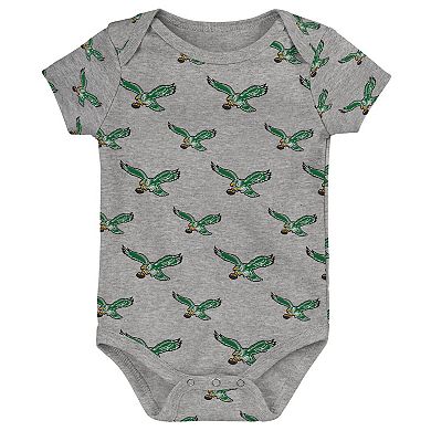 Newborn & Infant Philadelphia Eagles Team Starter 3-Pack Bodysuit Set