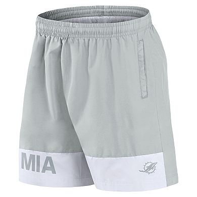Men's Fanatics Gray Miami Dolphins Elements Shorts