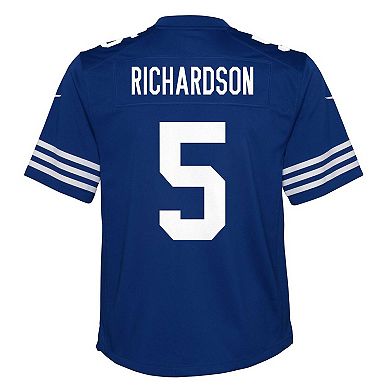 Youth Nike Anthony Richardson Royal Indianapolis Colts Alternate Player Game Jersey