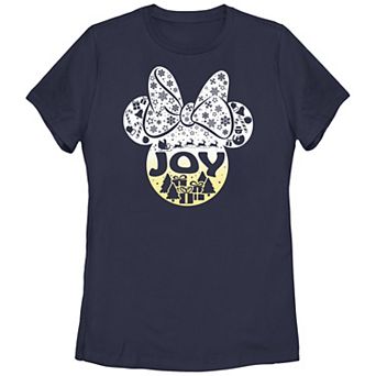 Disney's Minnie Mouse Joy Christmas Icons Juniors' Graphic Tee