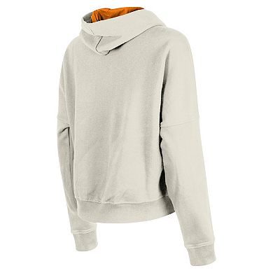 Women's New Era Cream Tampa Bay Buccaneers 3rd Down Historic Pullover Hoodie