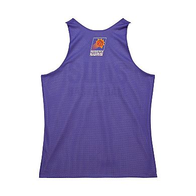 Men's Mitchell & Ness Purple/White Phoenix Suns Hardwood Classics Reversible Mesh Practice Jersey