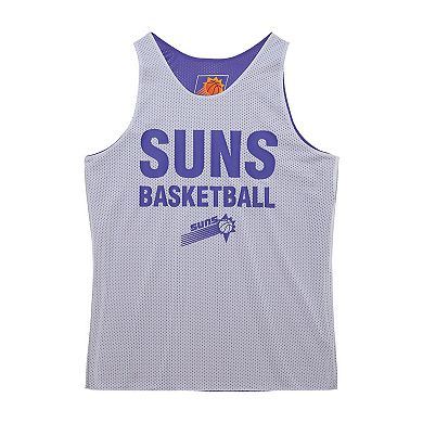 Men's Mitchell & Ness Purple/White Phoenix Suns Hardwood Classics Reversible Mesh Practice Jersey