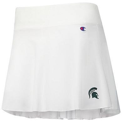 Women's Champion White Michigan State Spartans Tailgate Soft Touch Skort