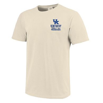 Men's Cream Kentucky Wildcats Comfort Colors Mascot Overlay T-Shirt