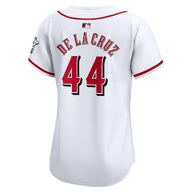 Women's Nike Elly De La Cruz White Cincinnati Reds Home Limited Player Jersey