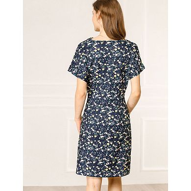 Cowl Neck Corset Top Sheath Short Dress Azalea
