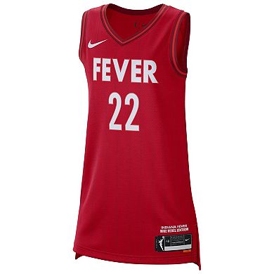 Unisex Nike Caitlin Clark Red Indiana Fever 2024 WNBA Draft Rebel Edition Victory Player Jersey