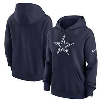 Women's Nike Navy Dallas Cowboys Club Fleece Pullover Hoodie