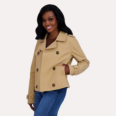 Juniors' madden girl Double Breasted Trench Jacket