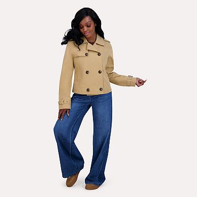 Juniors' madden girl Double Breasted Trench Jacket