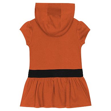 Girls Toddler Texas Orange Texas Longhorns Team Love French Terry Hoodie Dress
