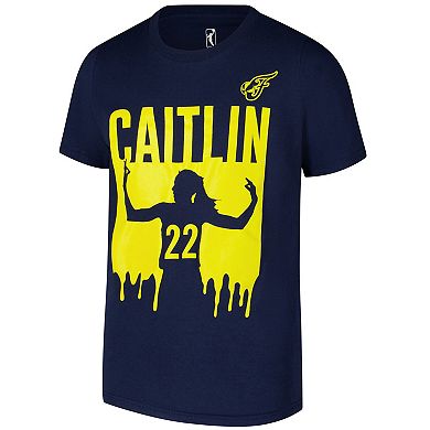 Youth Caitlin Clark Navy Indiana Fever Drip Player T-Shirt