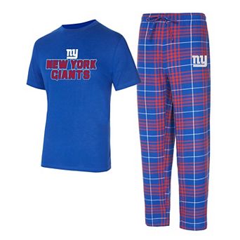 Men's Concepts Sport Royal/Red New York Giants Vector T-Shirt & Flannel Pants Sleep Set